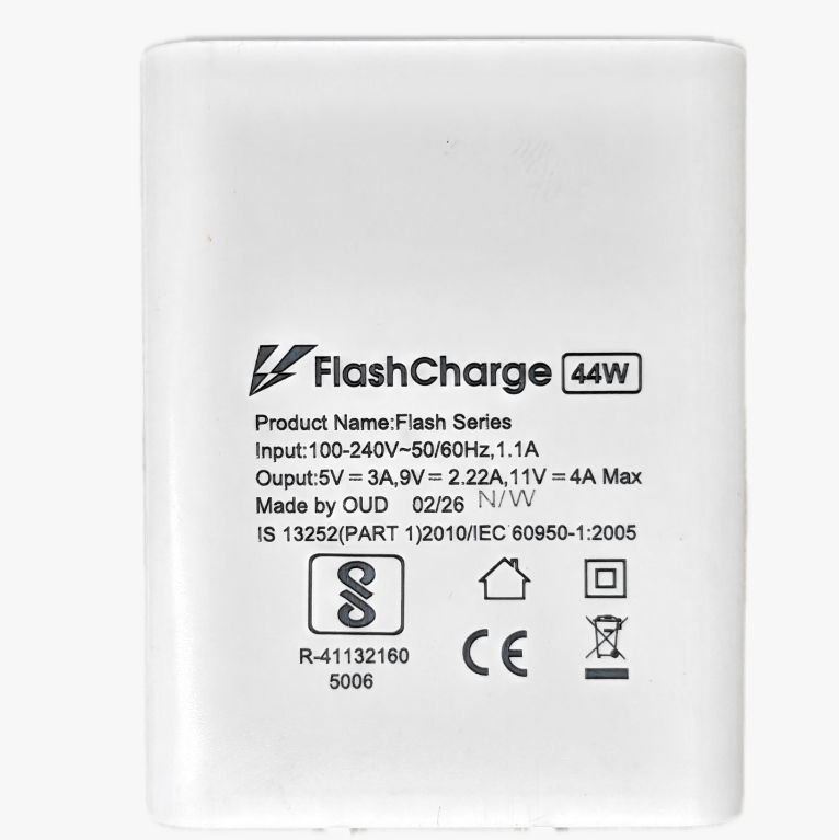 OUD FlashCharge 44W Fast Charger Adapter