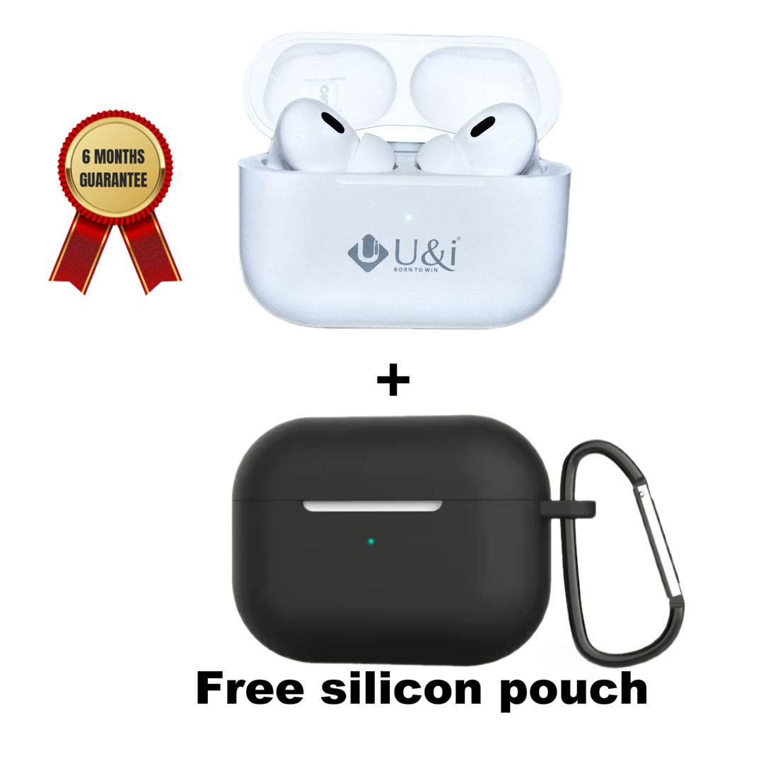 U&i Quad TWS-5445 Wireless Earbuds with 6 months guarantee, ENC available